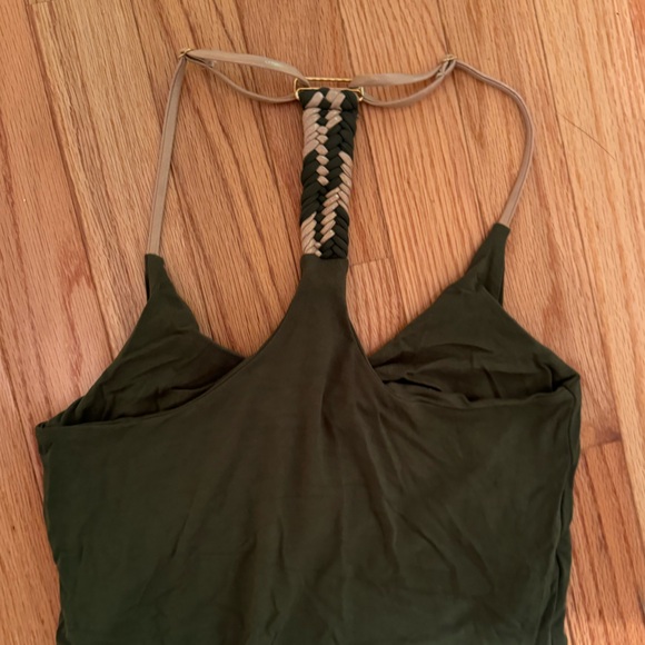 Maxi dark green dress with braided back! Bought is St Barth! 🐚 - Picture 6 of 8